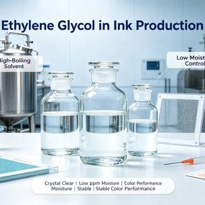 Ethylene Glycol Moisture content and color are critical factors in ink production 
